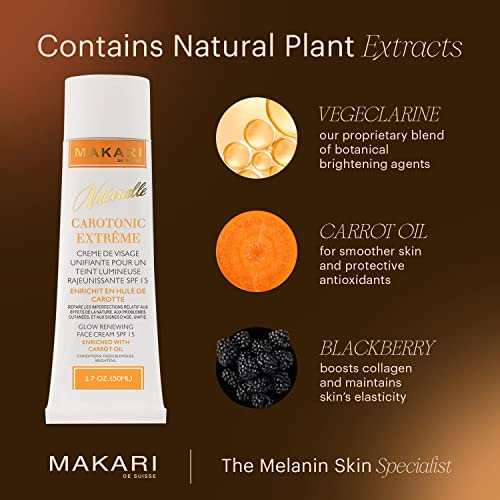 Makari Naturalle Carotonic Face Cream SPF15 | Brightens, Moisturizes, Rejuvenates - Image 4